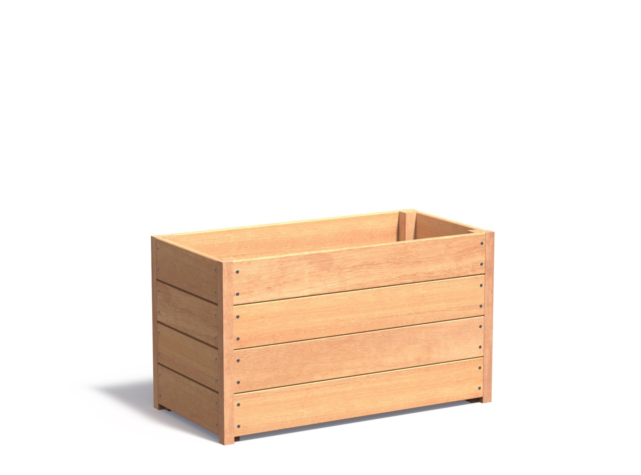 Hardhouten plantenbak CARREZ 120x50x57cm. afbeelding