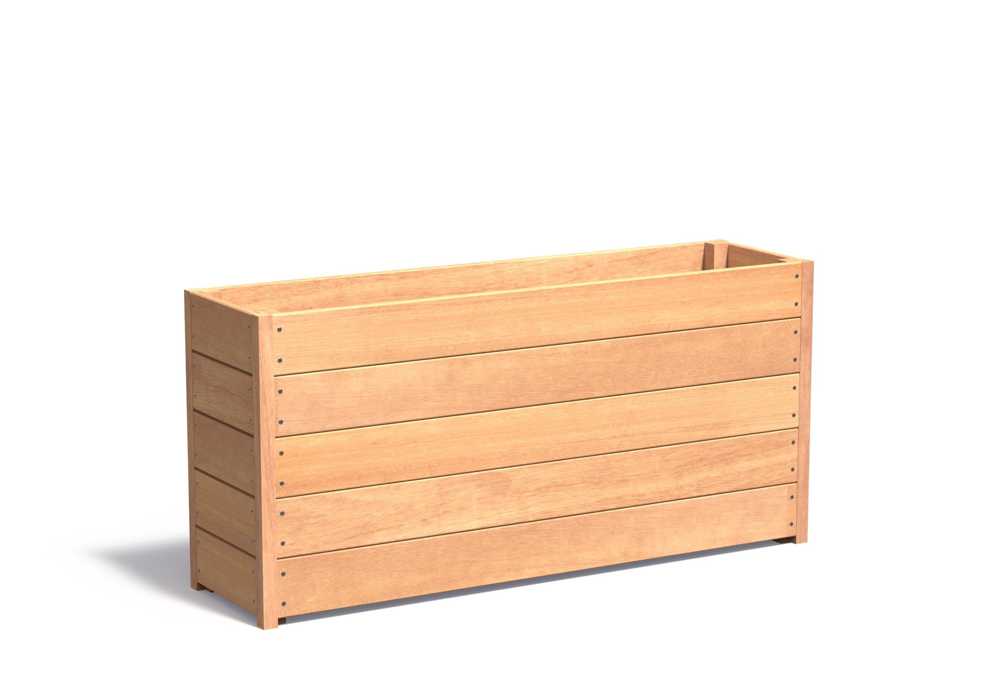 Hardhouten plantenbak CARREZ 150x40x71cm. afbeelding