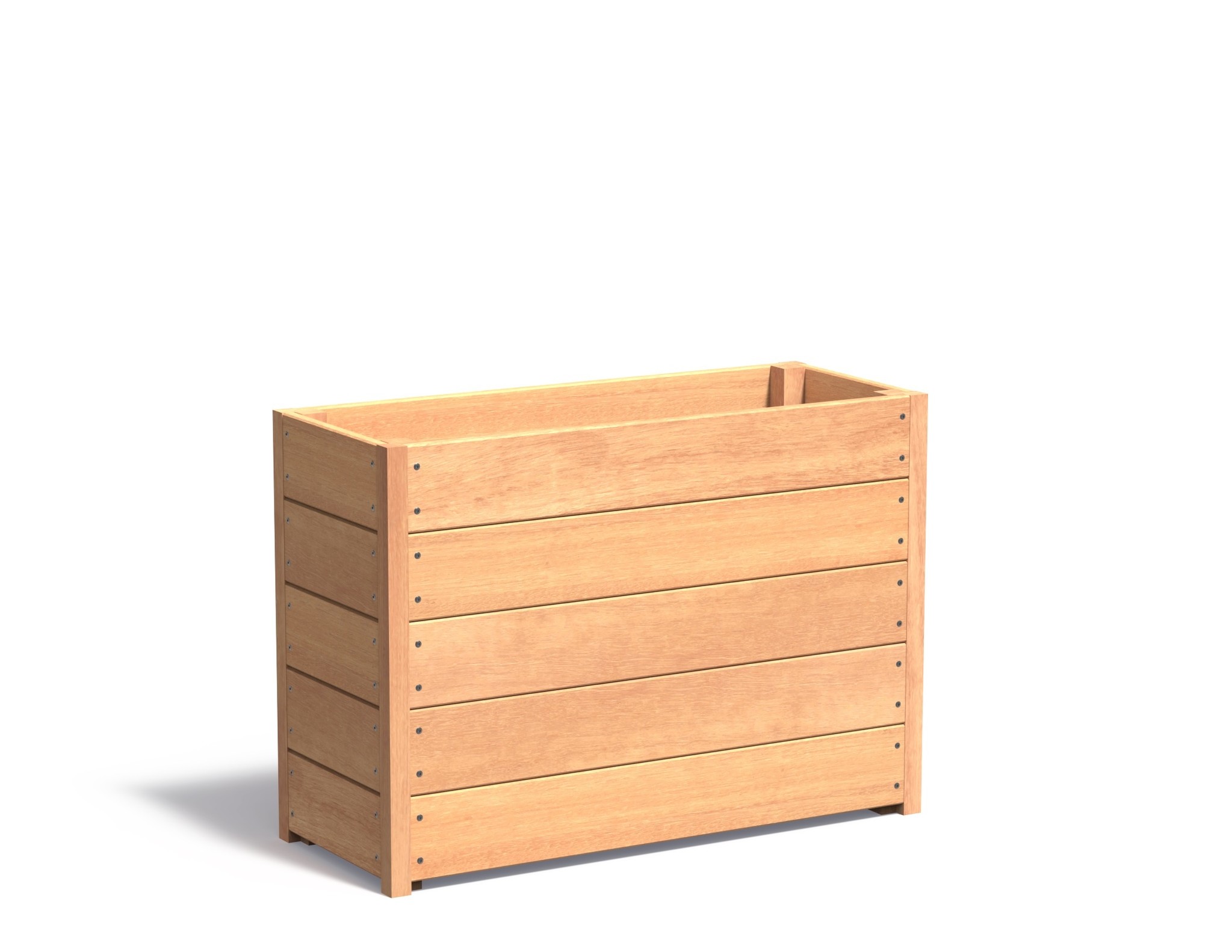 Hardhouten plantenbak CARREZ 100x40x71cm. afbeelding