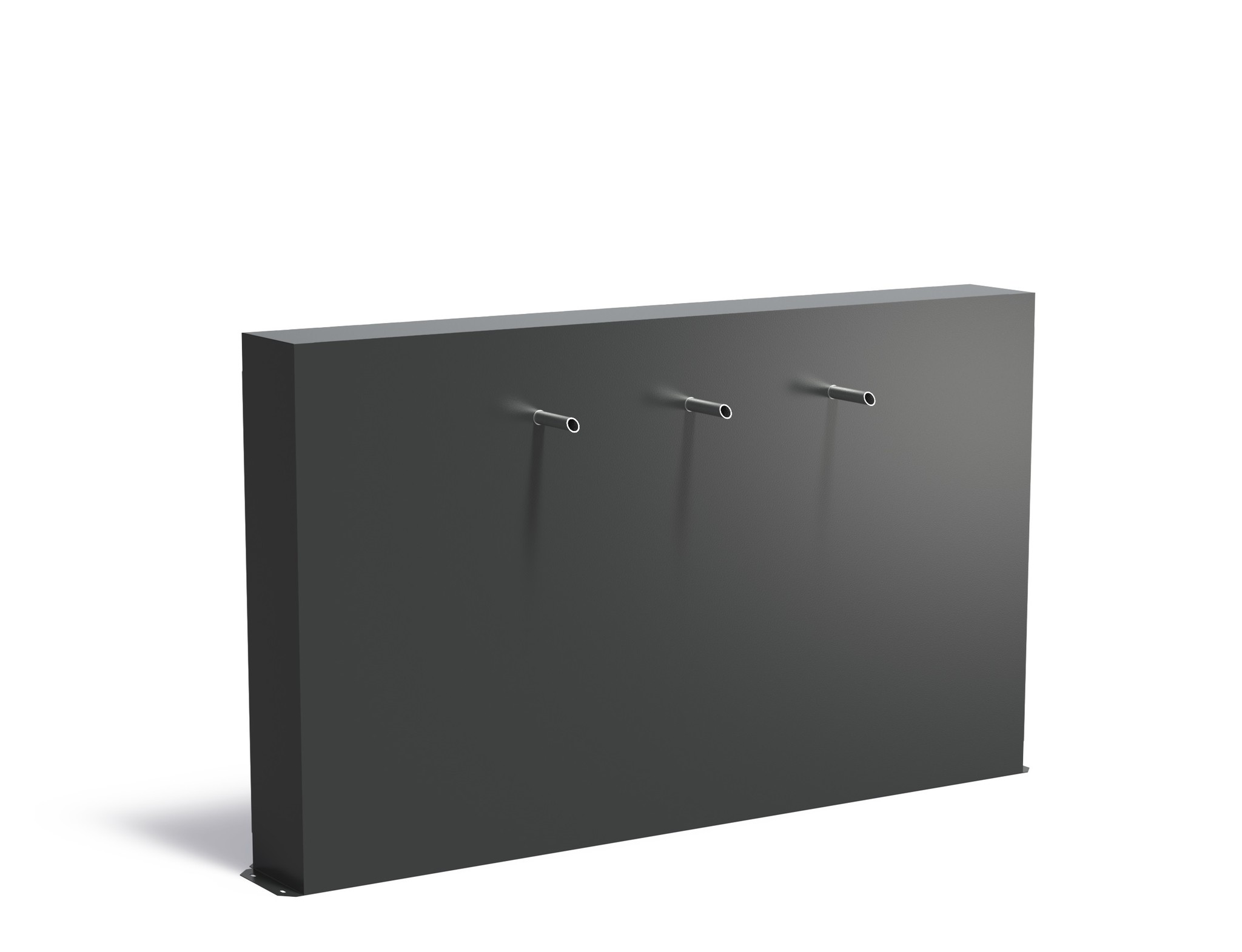 Vijvermuur aluminium vrijstaand 200x25x120cm. afbeelding