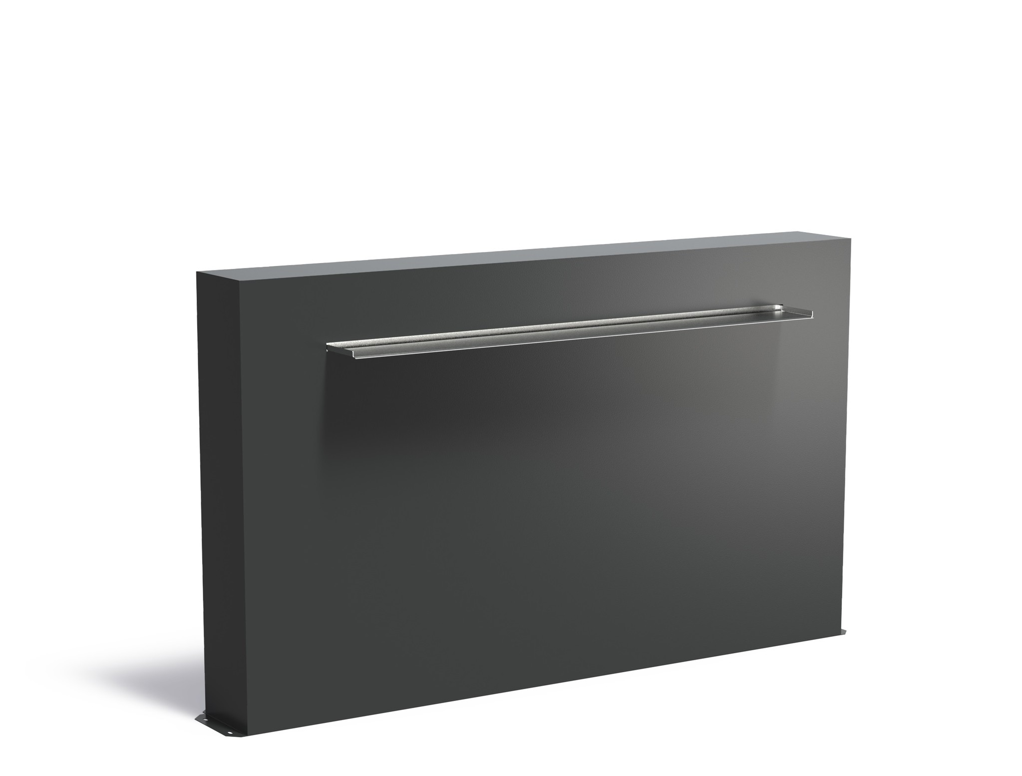 Vijvermuur aluminium vrijstaand 200x25x120cm. afbeelding