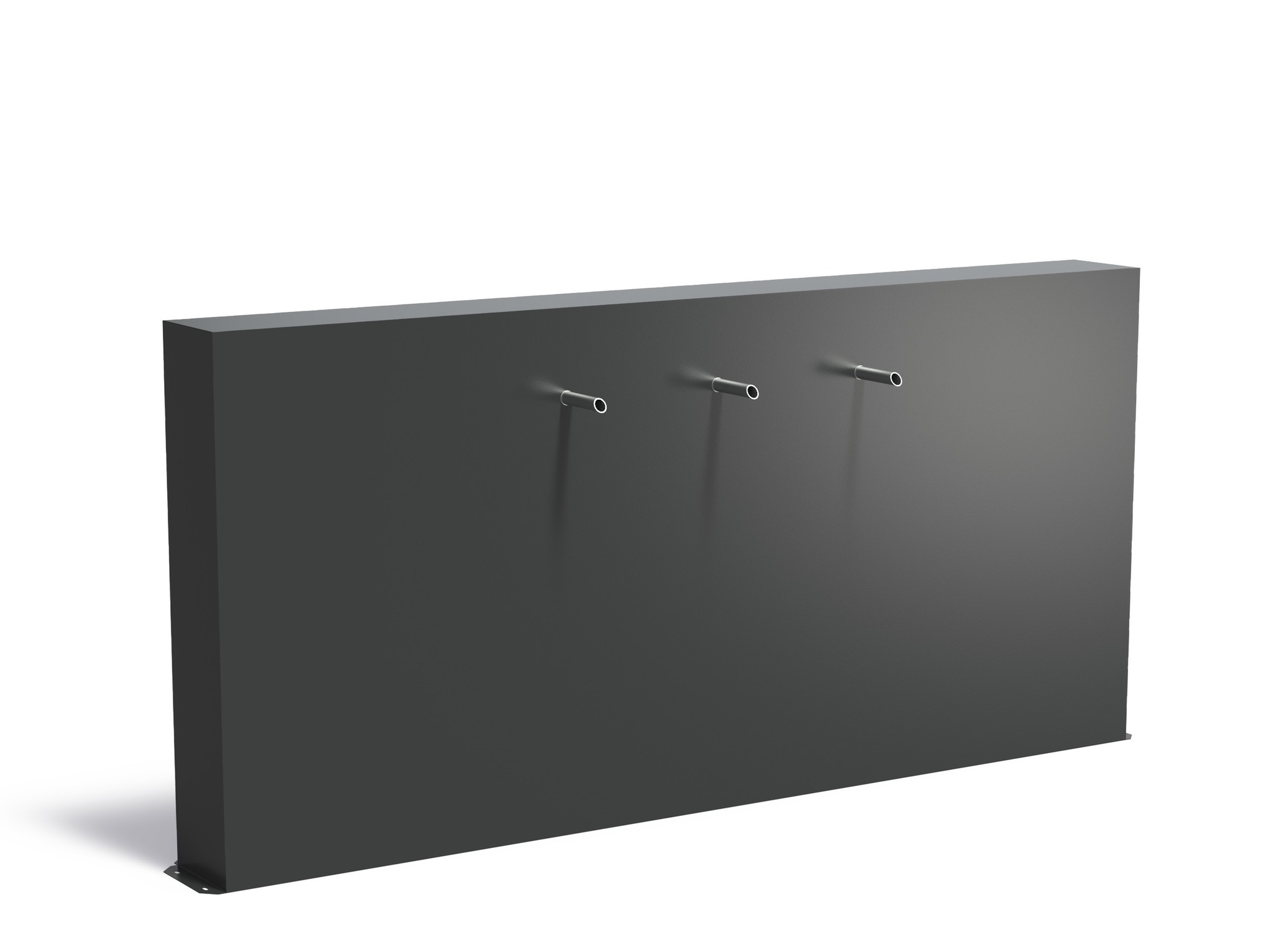 Vijvermuur aluminium vrijstaand 250x25x120cm. afbeelding