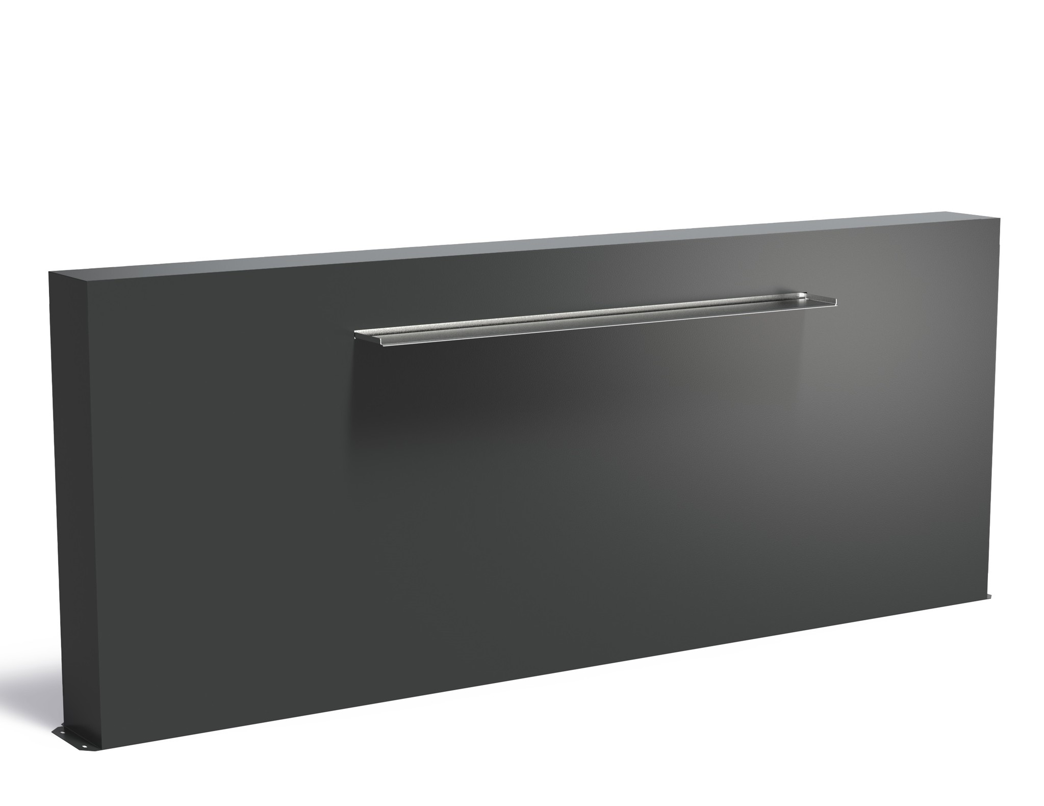Vijvermuur aluminium vrijstaand 300x25x120cm. afbeelding