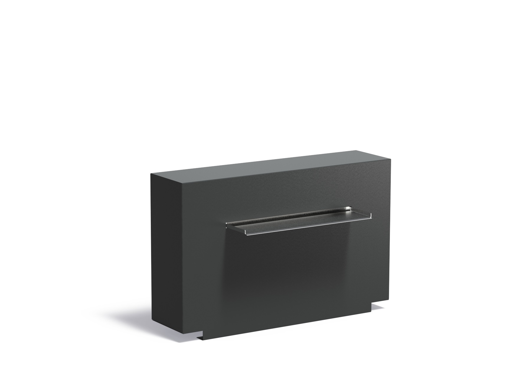 Vijvermuur aluminium vast 100x25x60cm. afbeelding