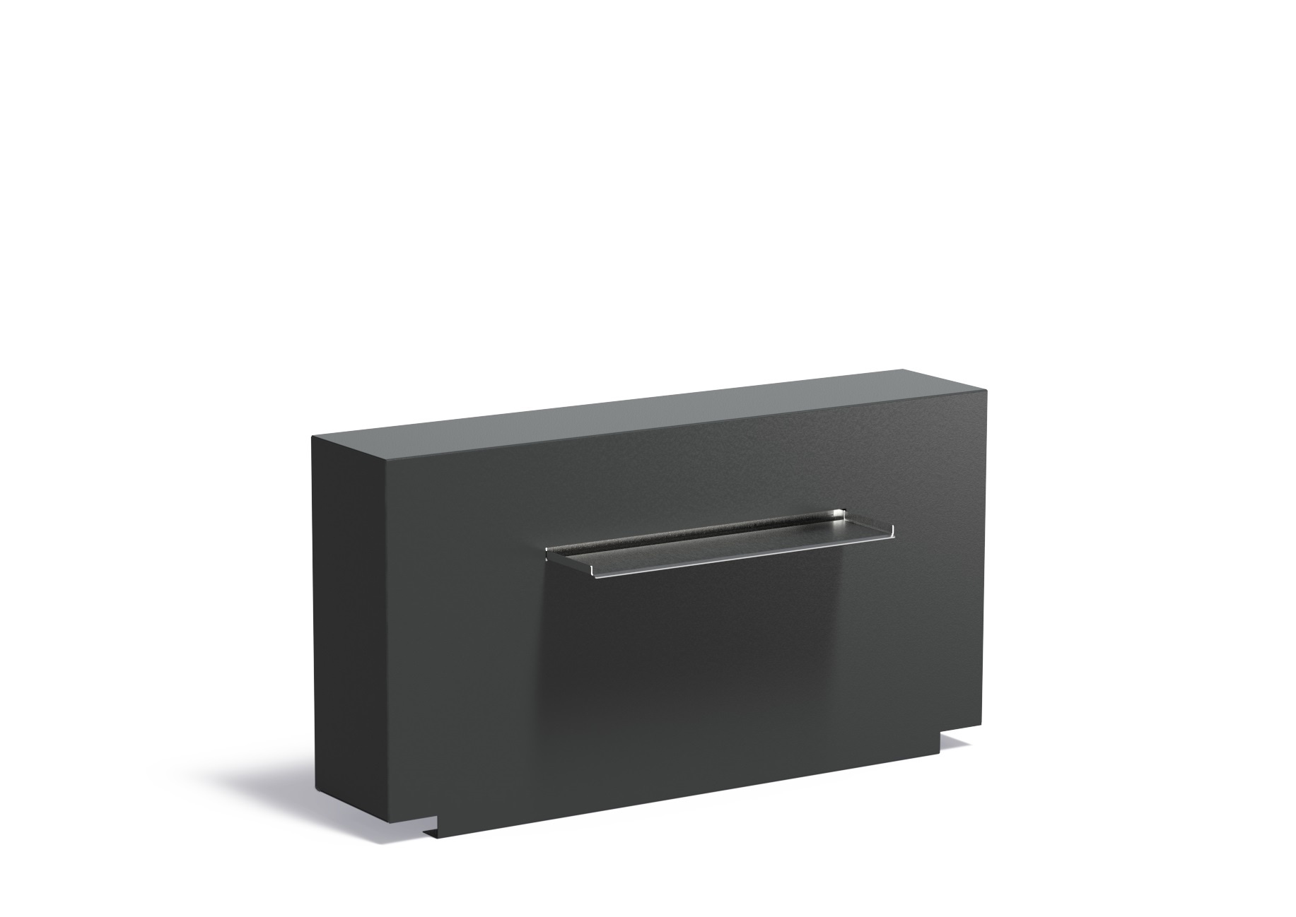 Vijvermuur aluminium vast 120x25x60cm. afbeelding