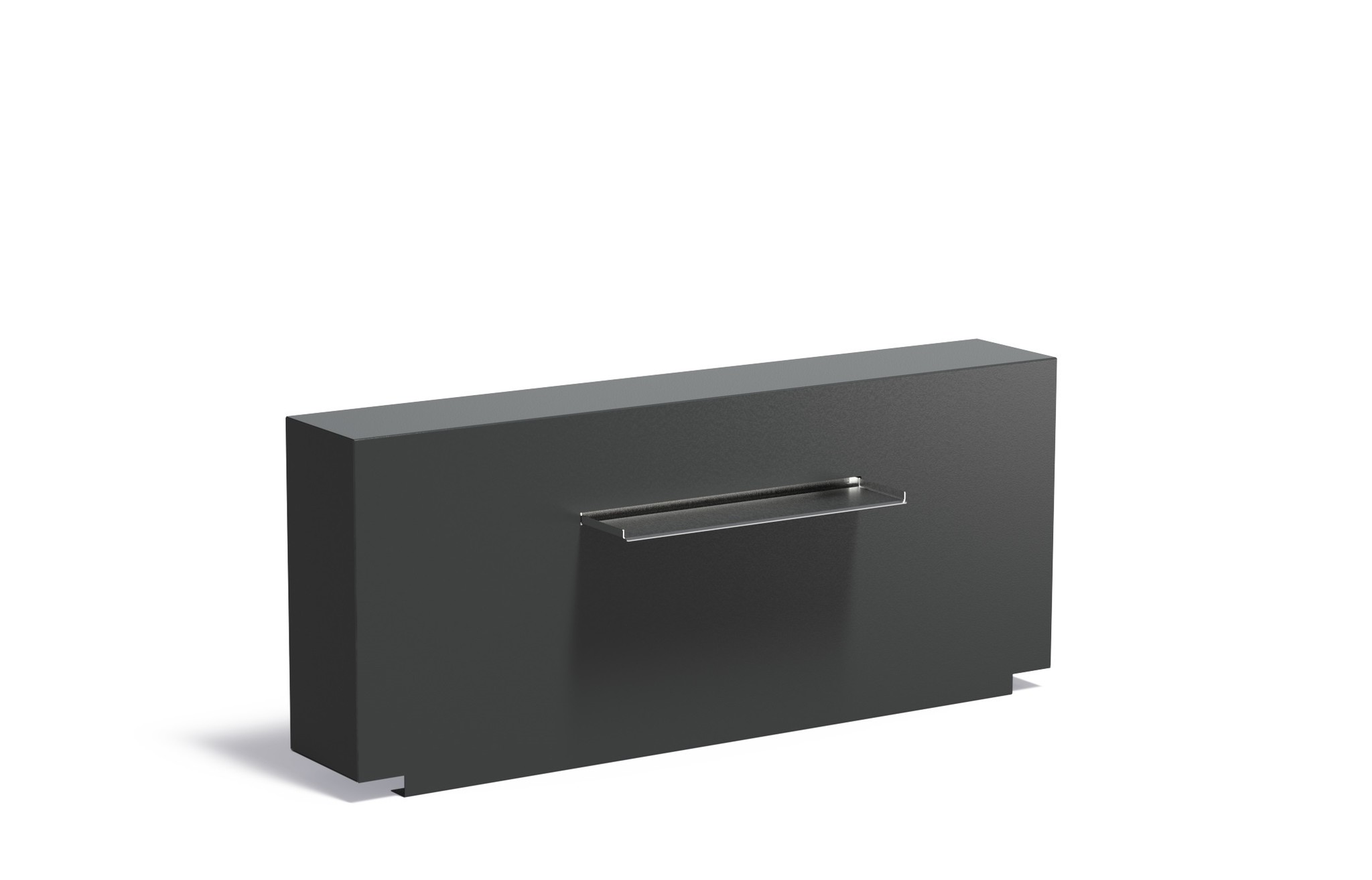 Vijvermuur aluminium vast 150x25x60cm. afbeelding
