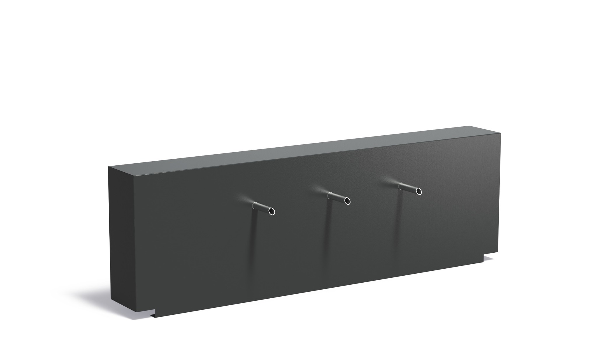 Vijvermuur aluminium vast 200x25x60cm. afbeelding