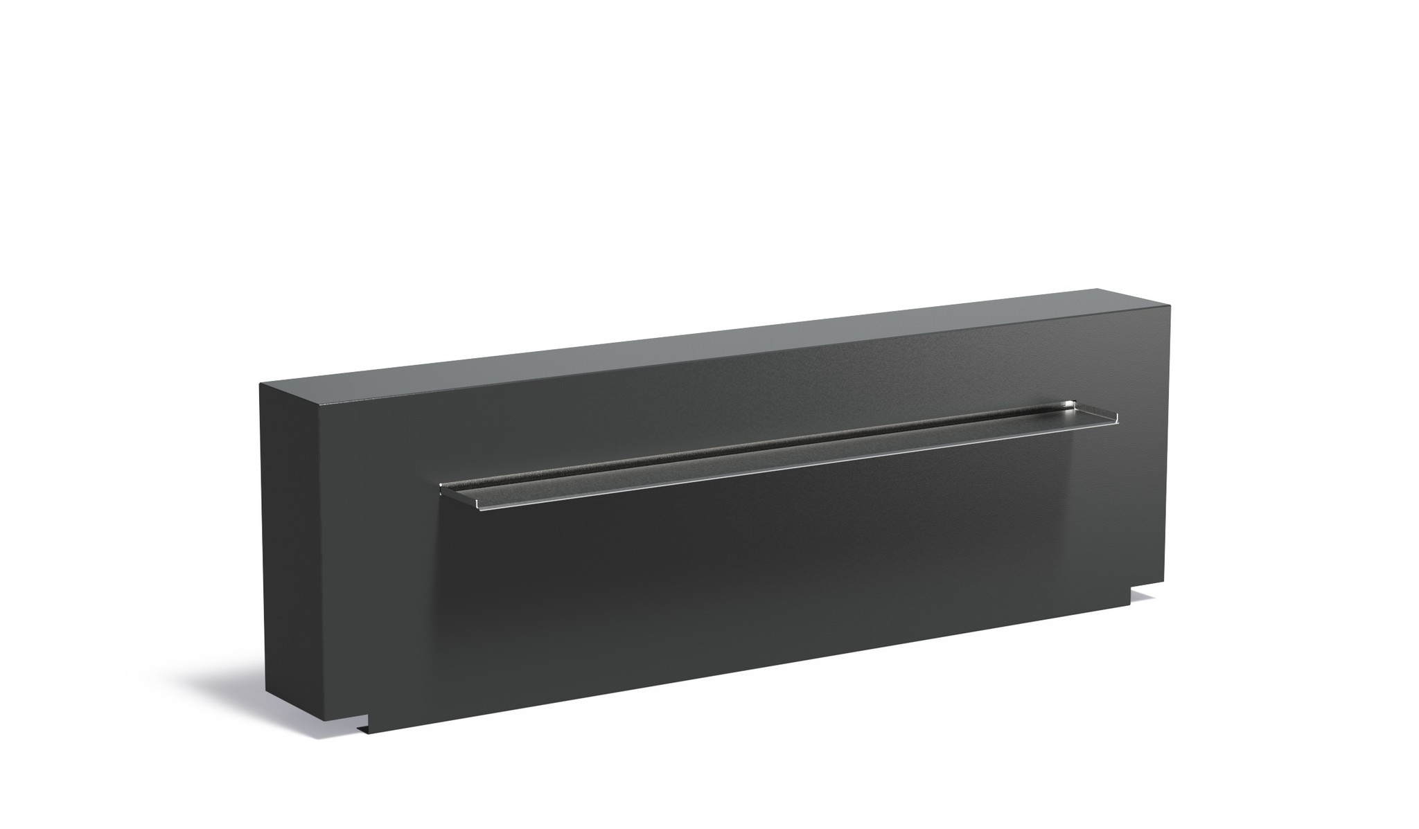 Vijvermuur aluminium vast 200x25x60cm. afbeelding