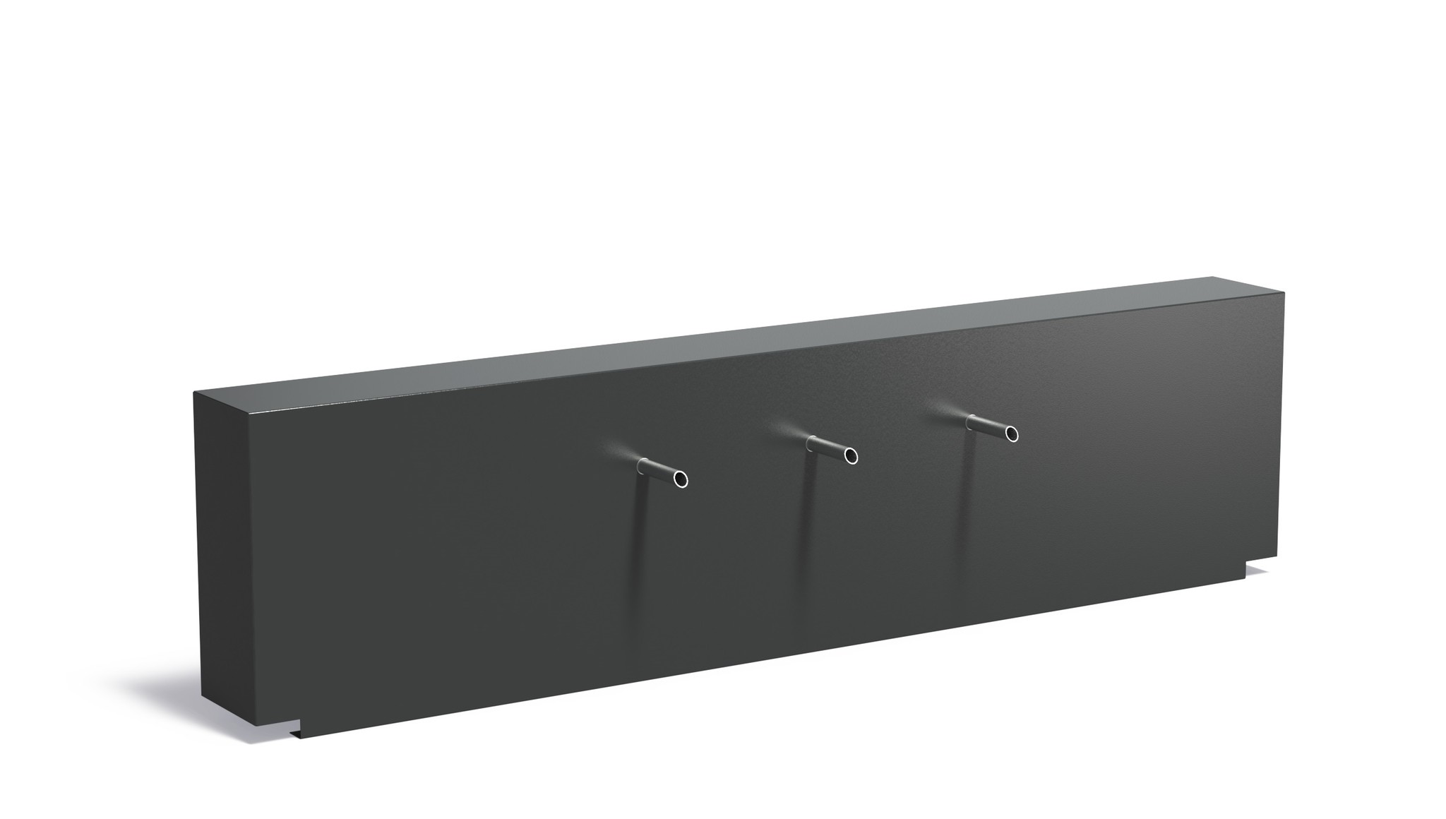 Vijvermuur aluminium vast 250x25x60cm. afbeelding