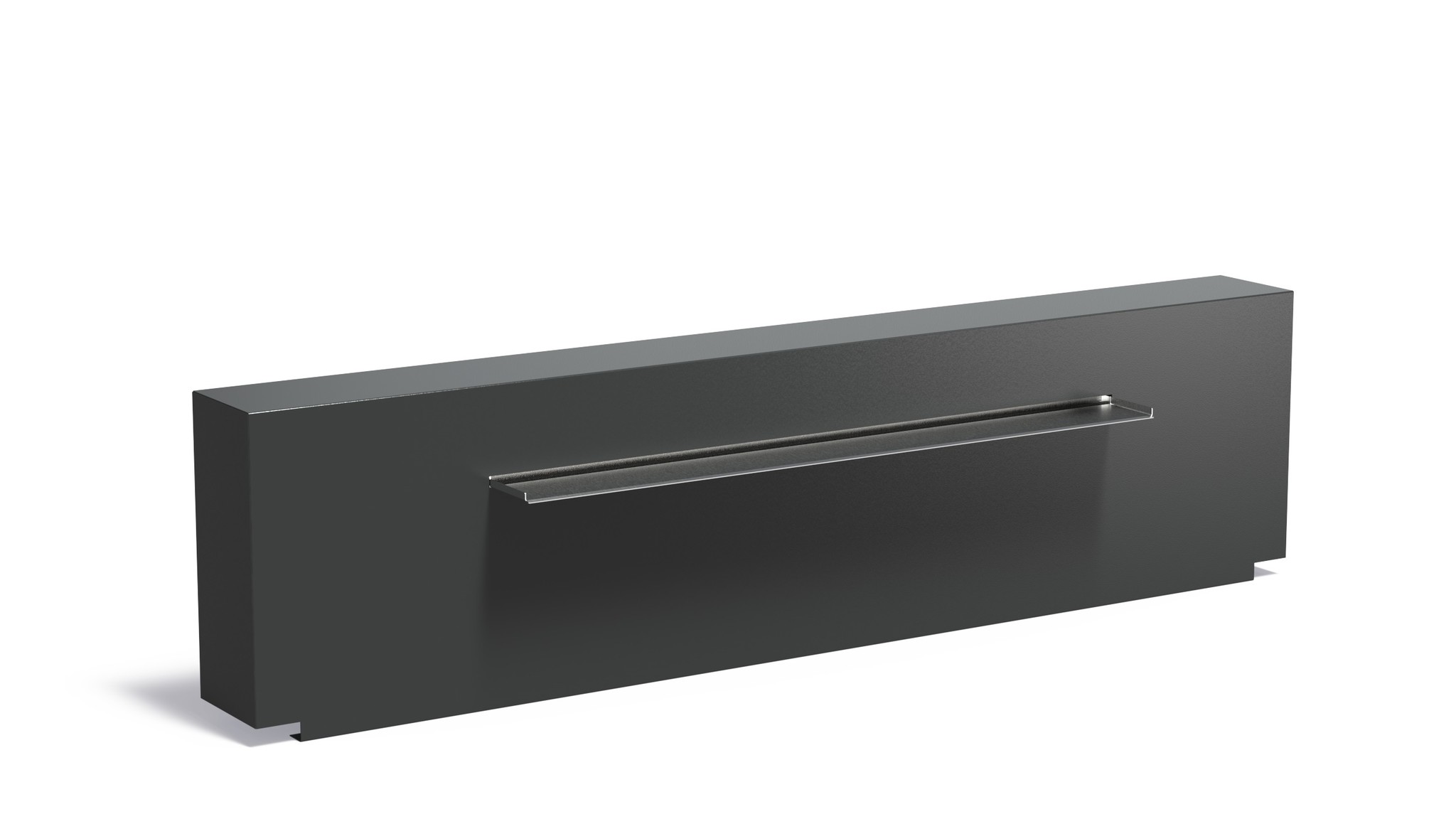 Vijvermuur aluminium vast 250x25x60cm. afbeelding