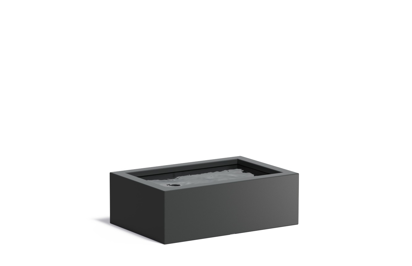 Aluminium vijverbak 120x80x40cm. afbeelding