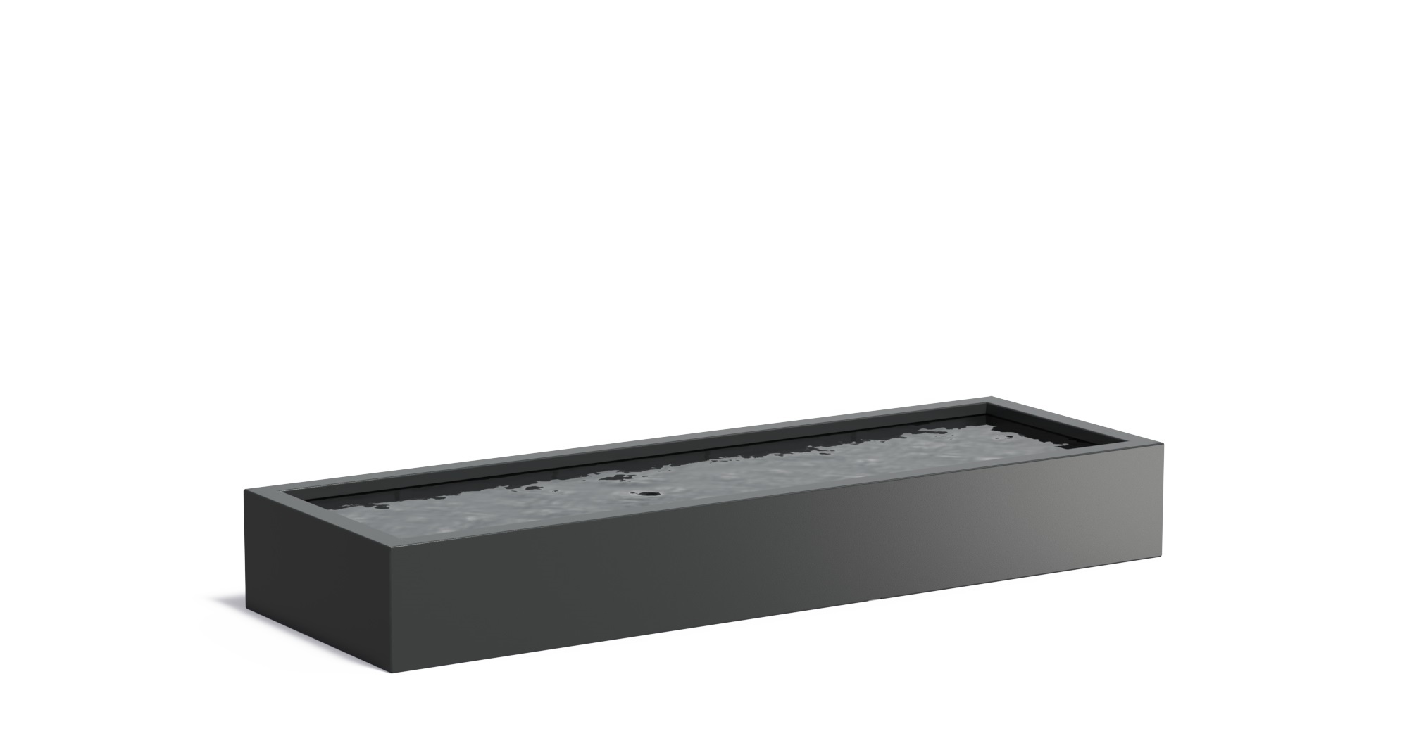 Aluminium vijverbak 300x100x40cm. afbeelding