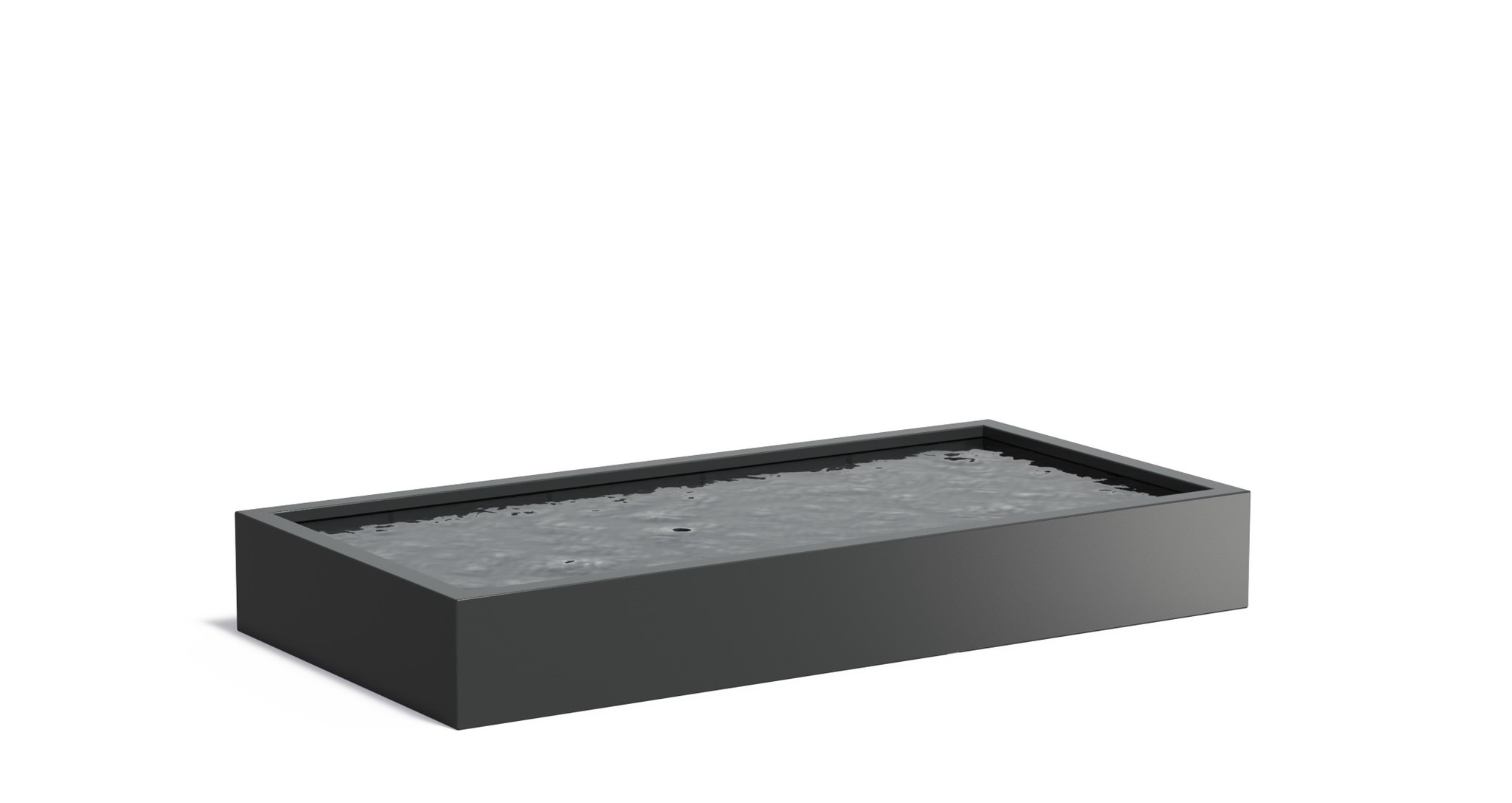 Aluminium vijverbak 300x150x40cm. afbeelding