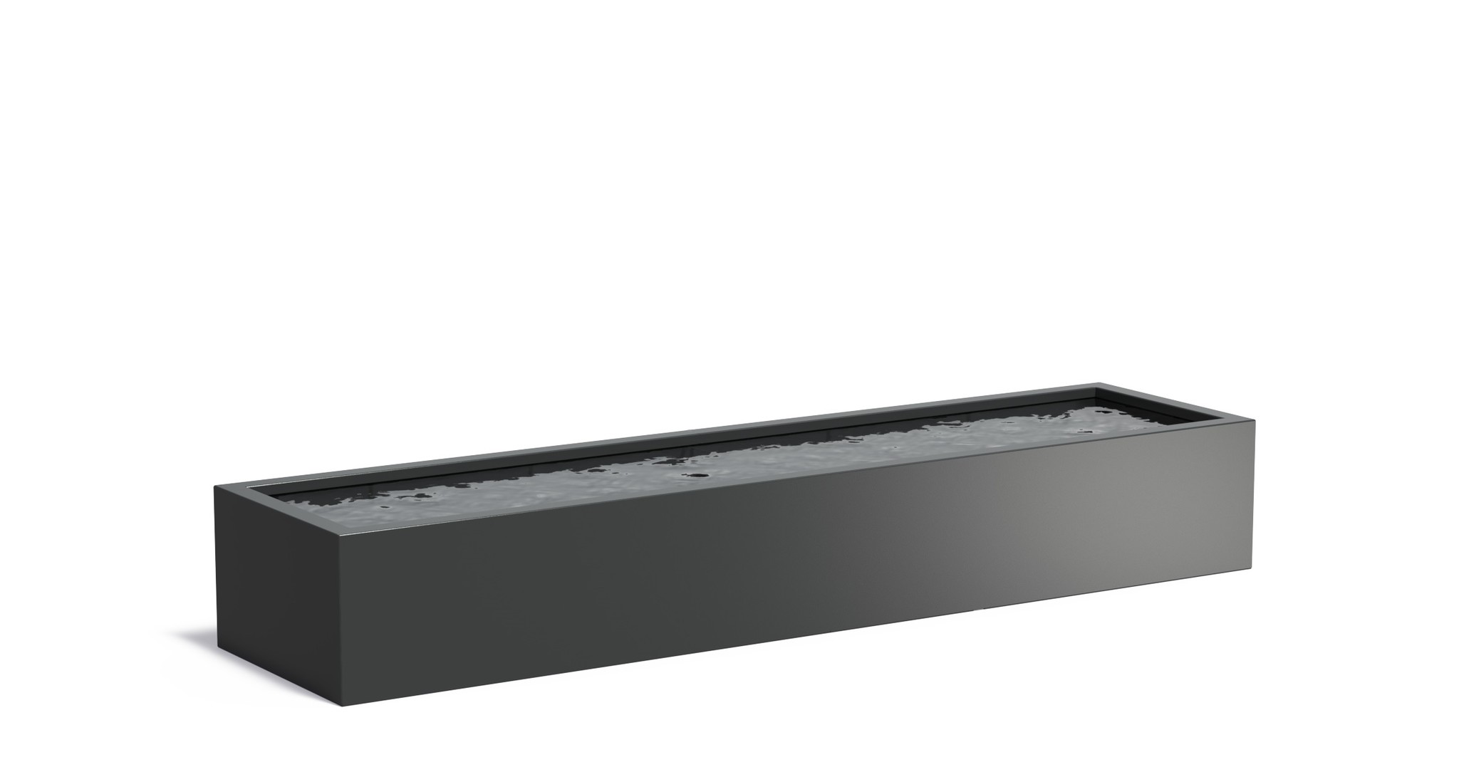 Aluminium vijverbak 400x100x60cm. afbeelding