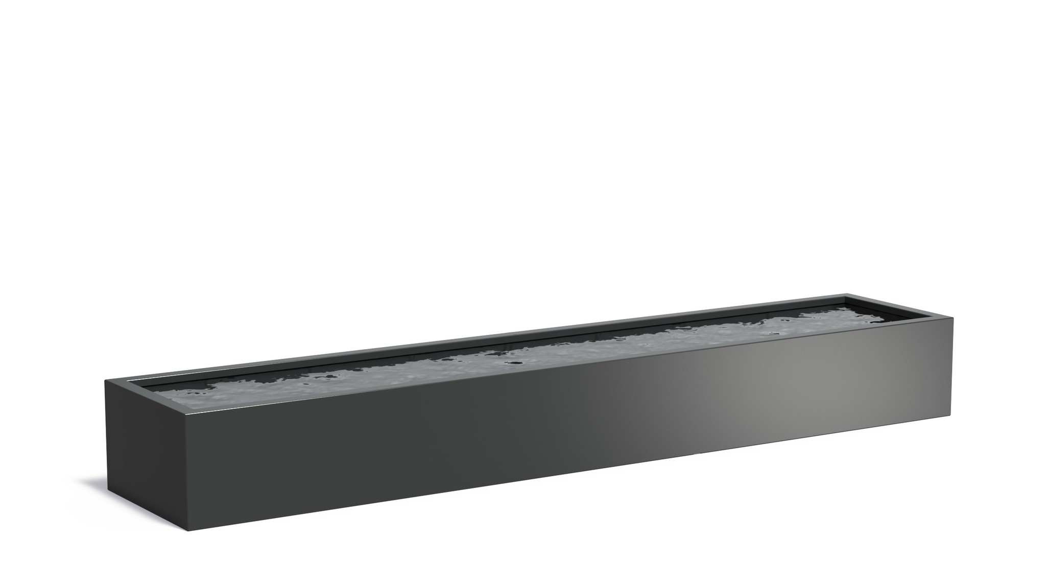 Aluminium vijverbak 500x100x60cm. afbeelding