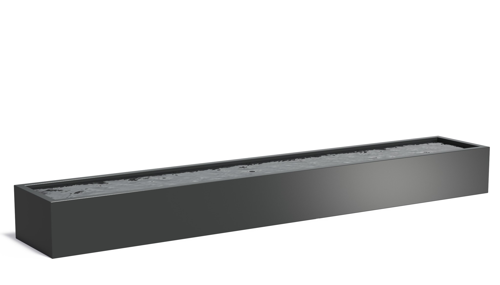 Aluminium vijverbak 600x100x60cm. afbeelding