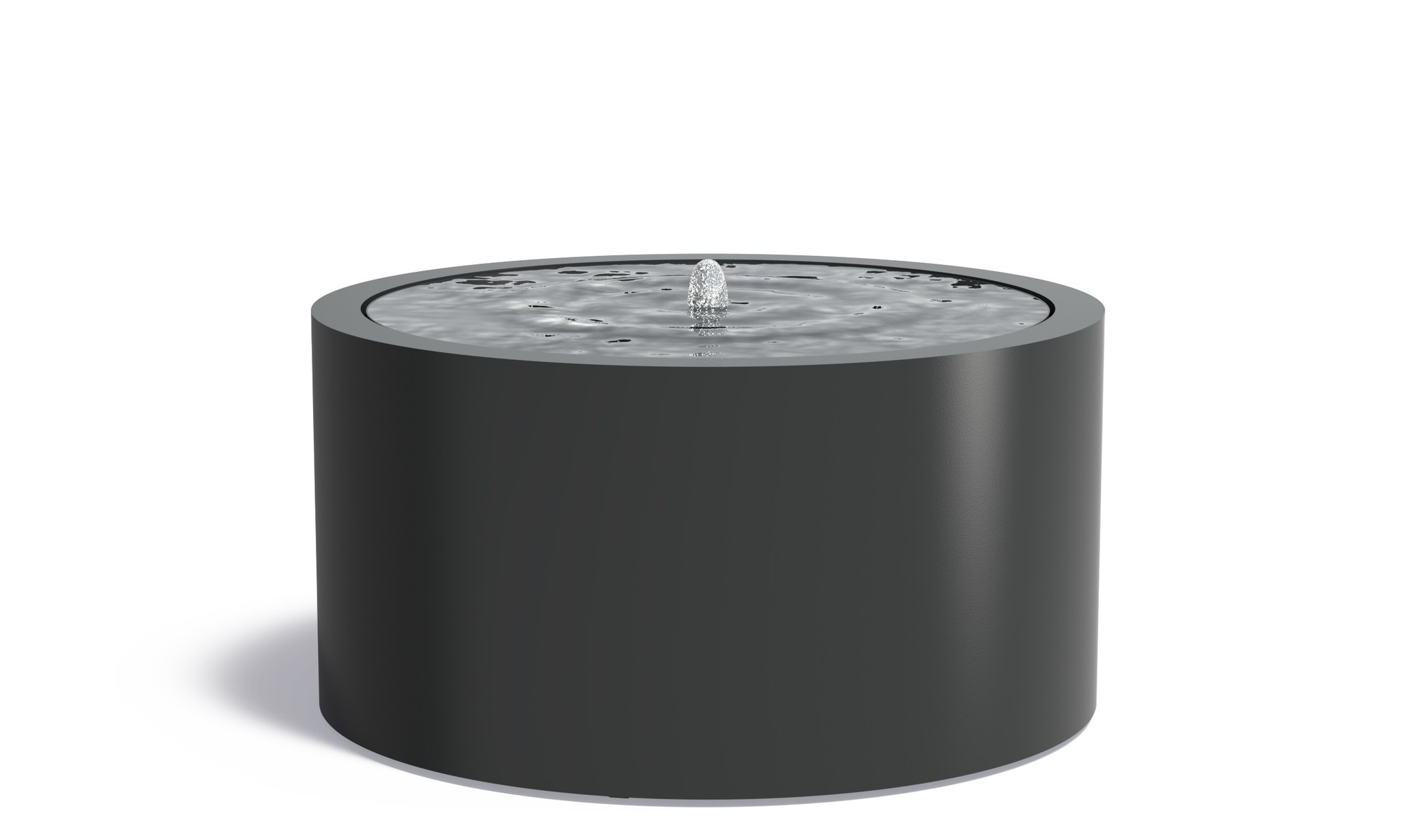 Watertafel Aluminium rond 145x75cm. afbeelding