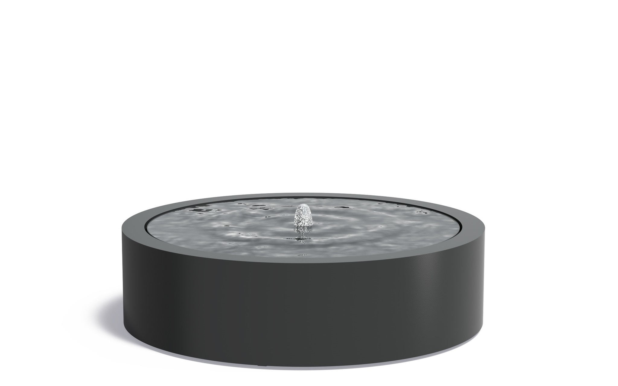 Watertafel Aluminium rond 145x40cm. afbeelding