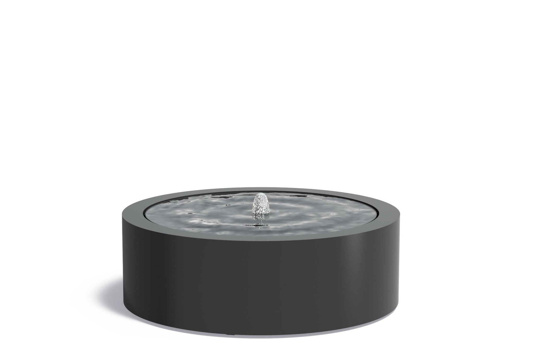 Watertafel Aluminium rond 120x40cm. afbeelding