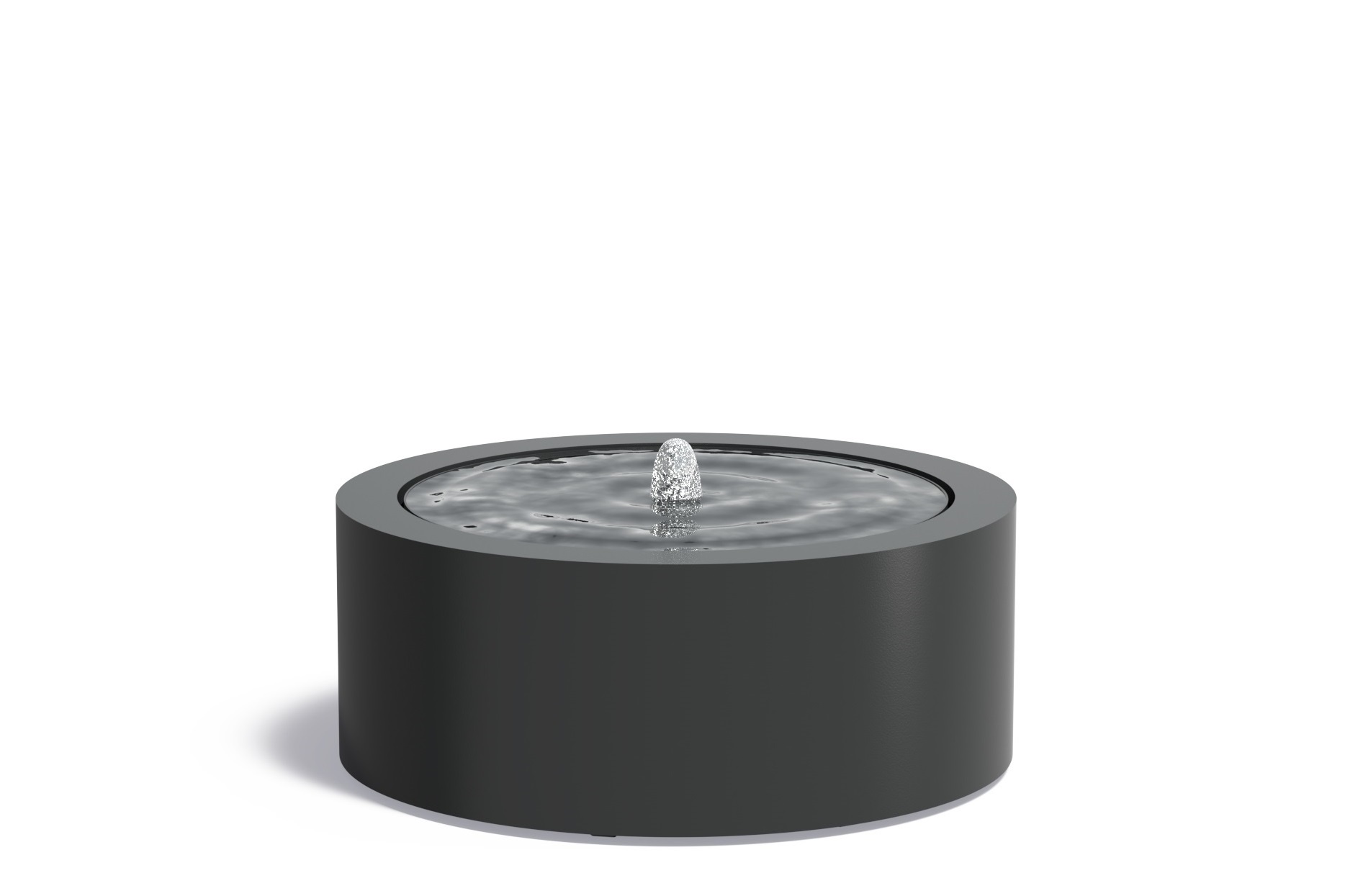 Watertafel Aluminium rond 100x40cm. afbeelding