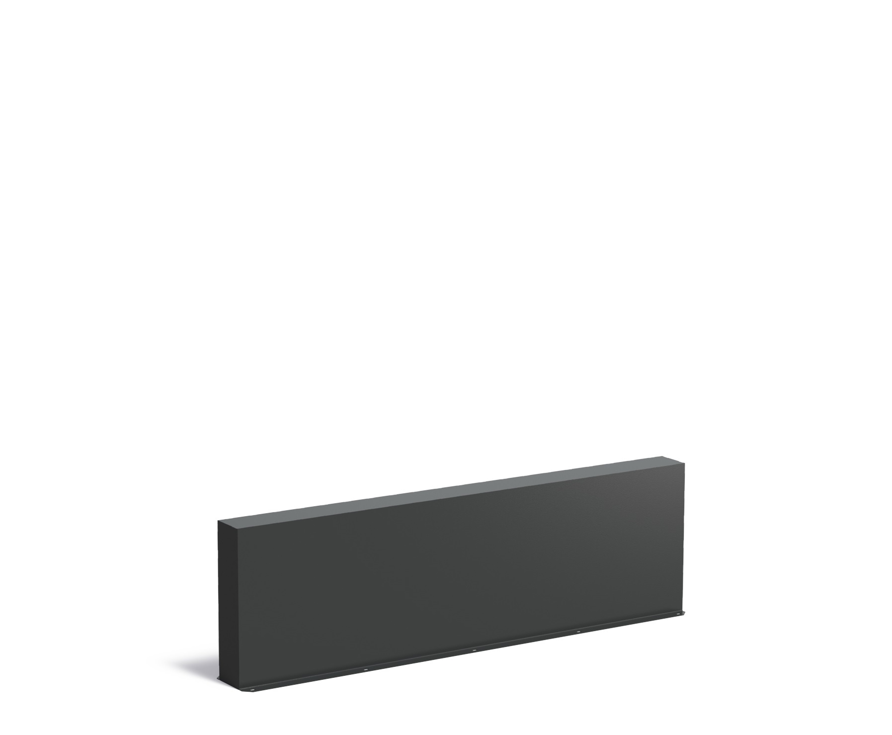 Aluminium muur 200x15x60cm. afbeelding