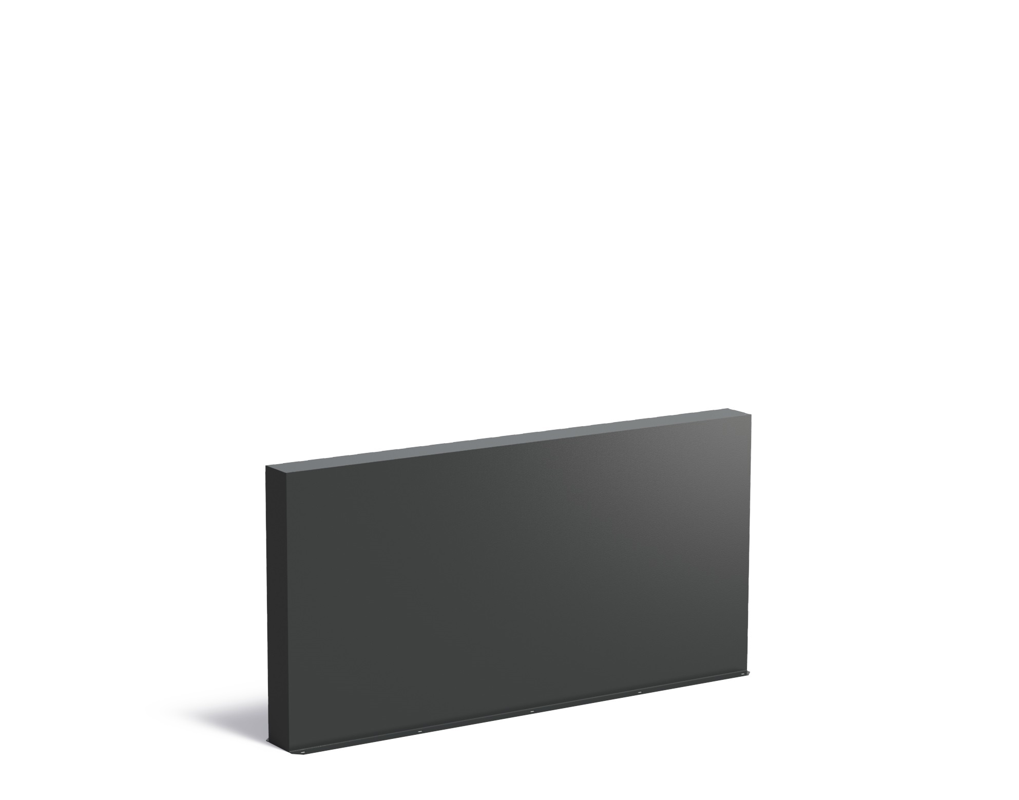 Aluminium muur 200x15x100cm. afbeelding