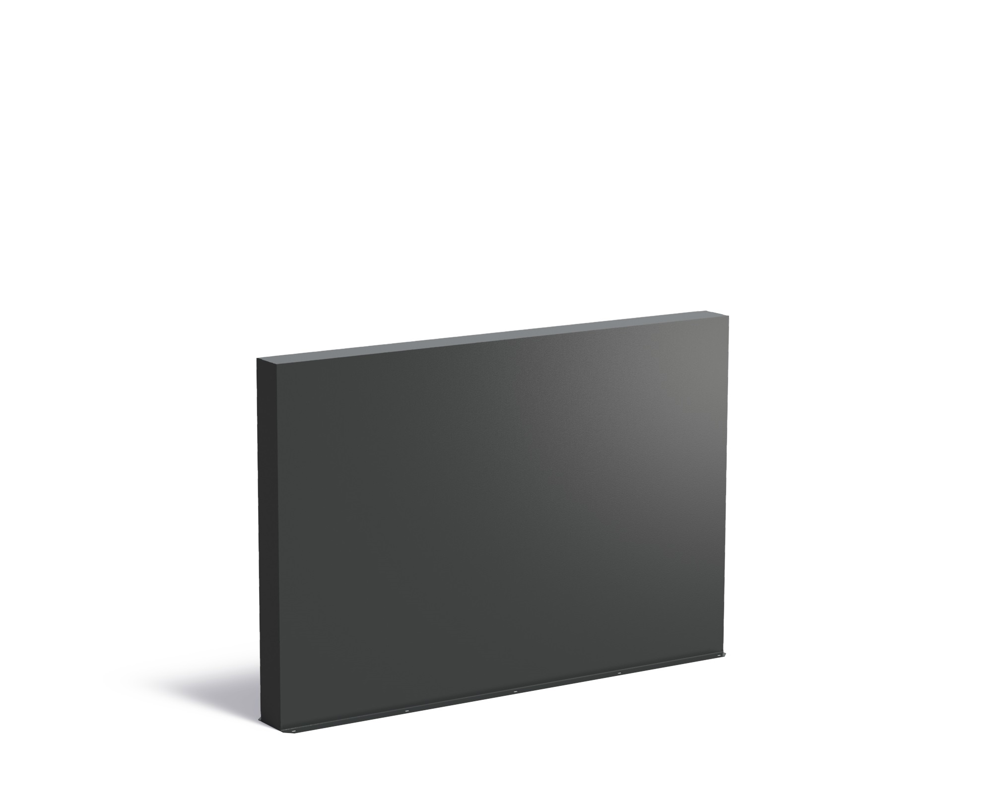 Aluminium muur 200x15x135cm. afbeelding