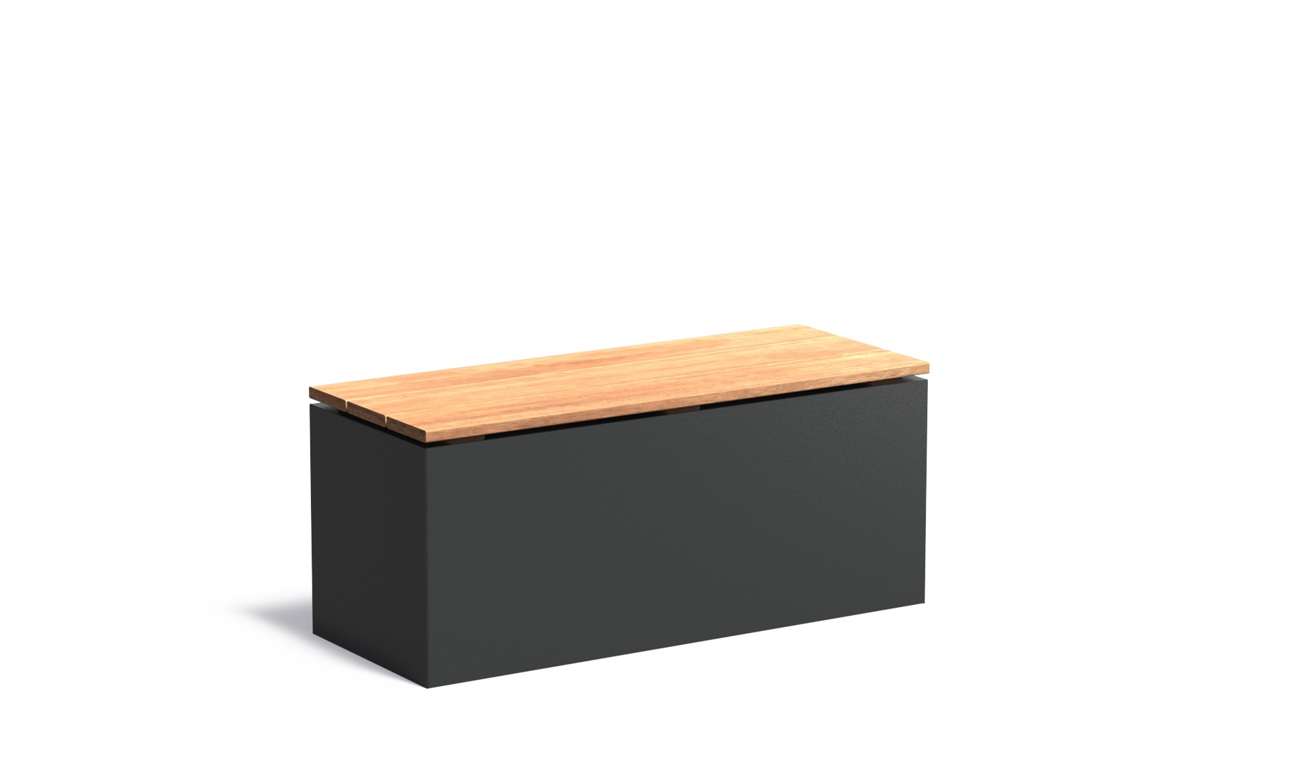 Aluminium sokkel met zitting 100x40x43cm. afbeelding