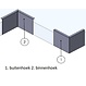 Kantopsluiting cortenstaal geplet 230x0,2x10cm.