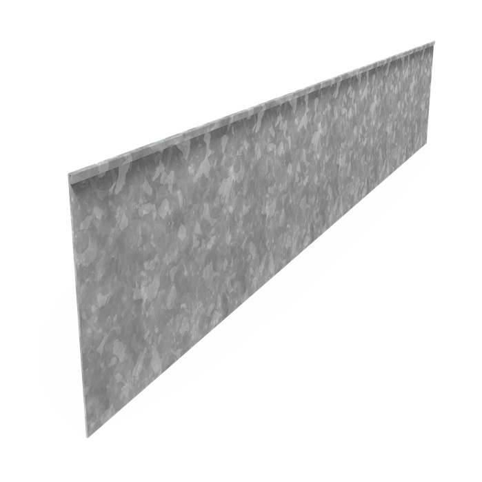 Kantopsluiting verzinkt staal geplet 230x0,2x39cm. afbeelding