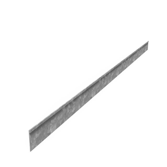 Kantopsluiting verzinkt staal geplet 230x0,2x10cm. afbeelding