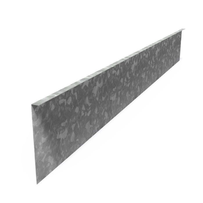 Kantopsluiting verzinkt staal gezet 230x0,2x29cm. afbeelding