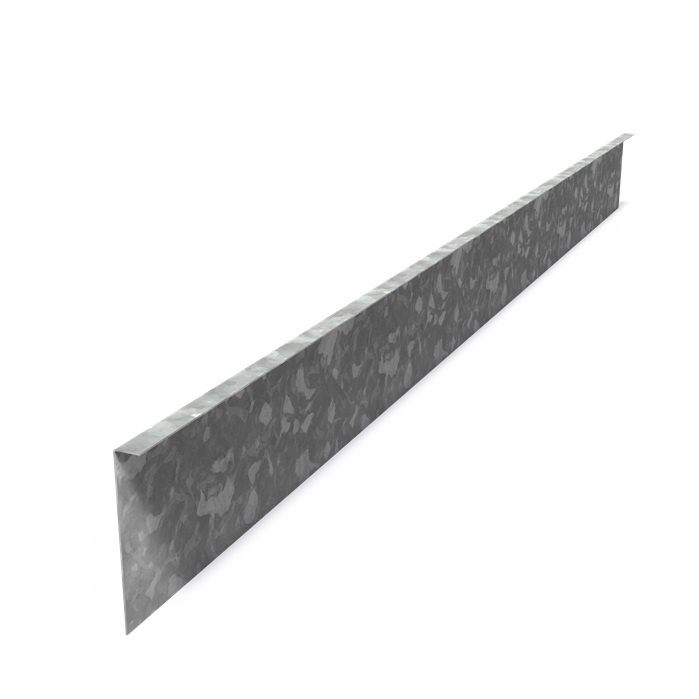 Kantopsluiting verzinkt staal gezet 230x0,3x20cm. afbeelding