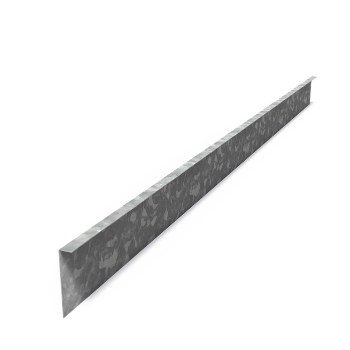 Kantopsluiting verzinkt staal gezet 230x0,2x15cm. afbeelding