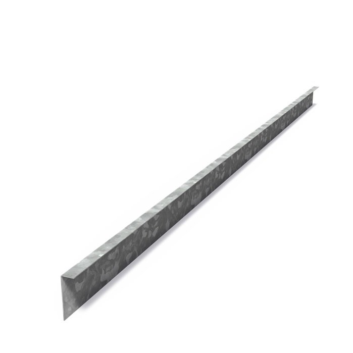 Kantopsluiting verzinkt staal gezet 230x0,2x10cm. afbeelding