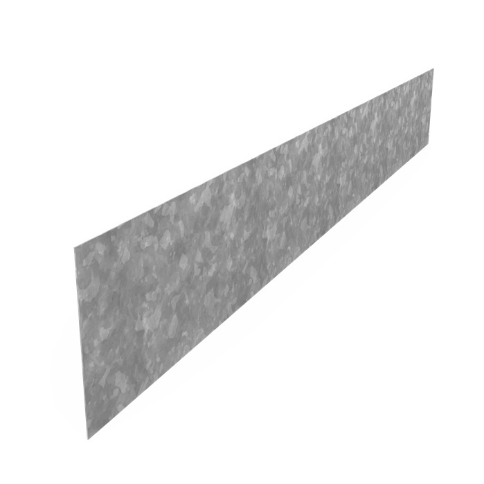 Kantopsluiting verzinkt staal recht 230x0,3x29cm. afbeelding