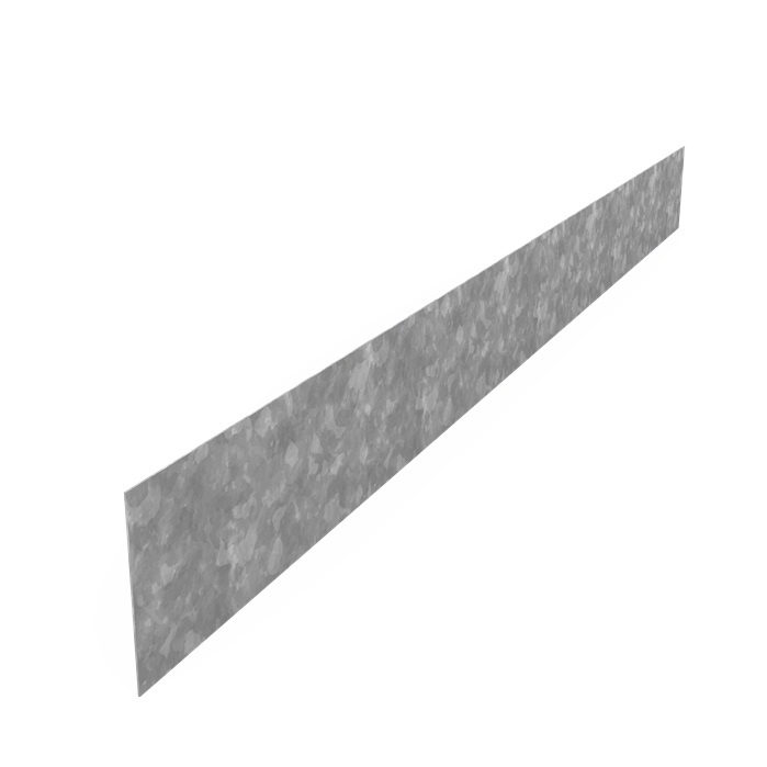Kantopsluiting verzinkt staal recht 230x0,2x20cm. afbeelding
