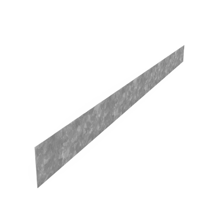 Kantopsluiting verzinkt staal recht 230x0,3x15cm. afbeelding