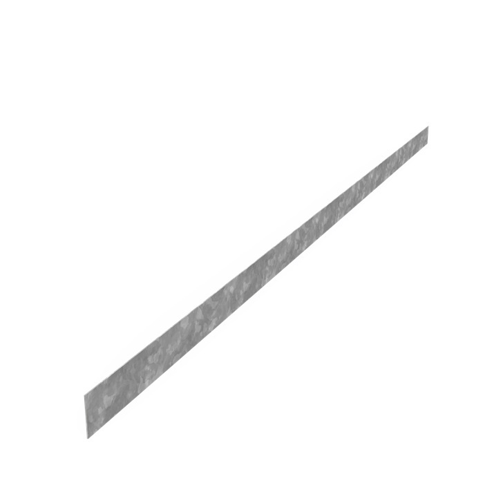 Kantopsluiting verzinkt staal recht 230x0,2x7cm. afbeelding
