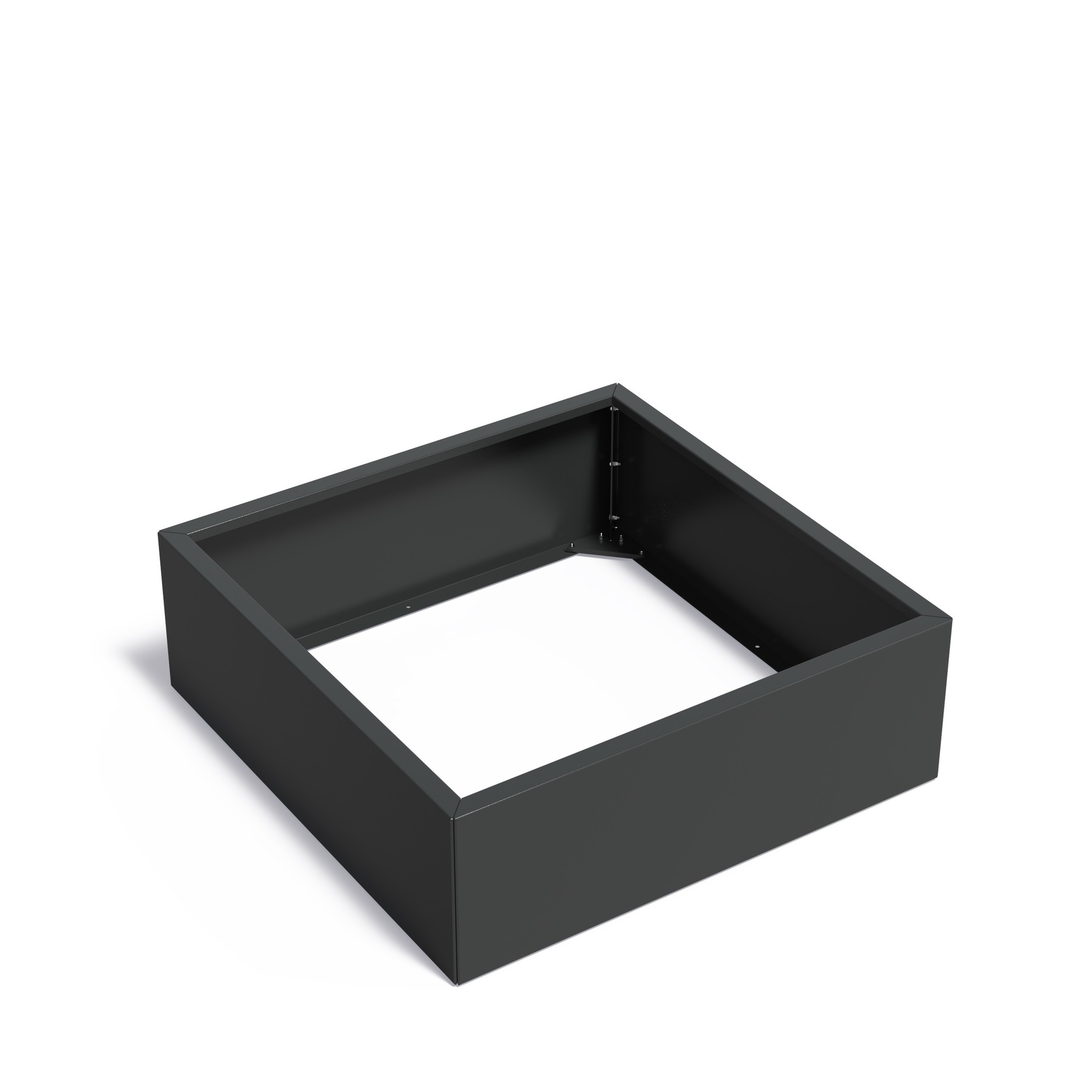Verzinkt staal plantenbak CARREZ Connect 120x120x40cm. afbeelding
