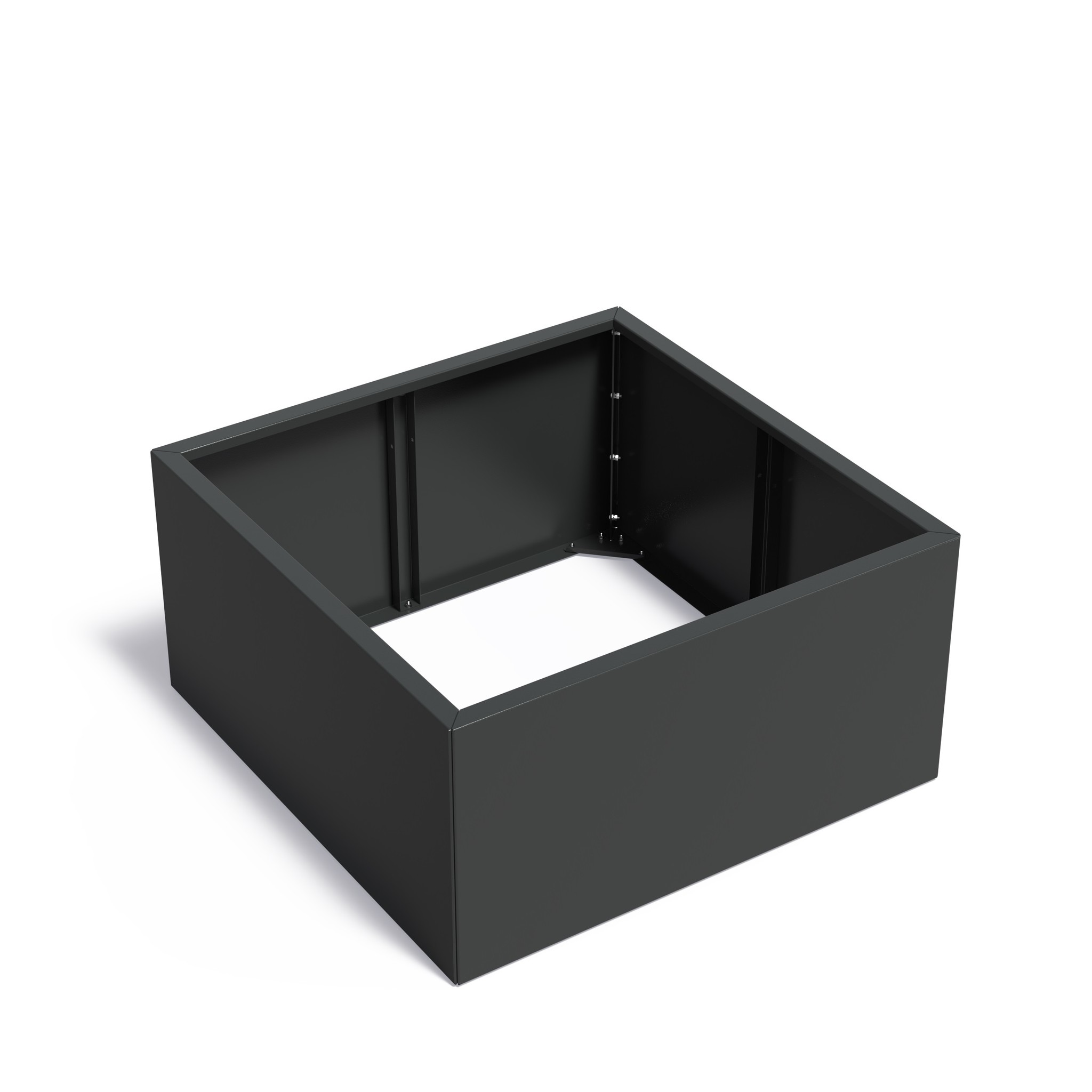 Verzinkt staal plantenbak CARREZ Connect 120x120x60cm. afbeelding