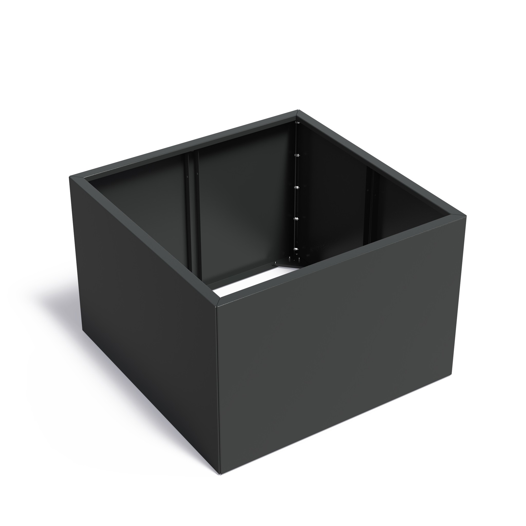 Verzinkt staal plantenbak CARREZ Connect 120x120x80cm. afbeelding