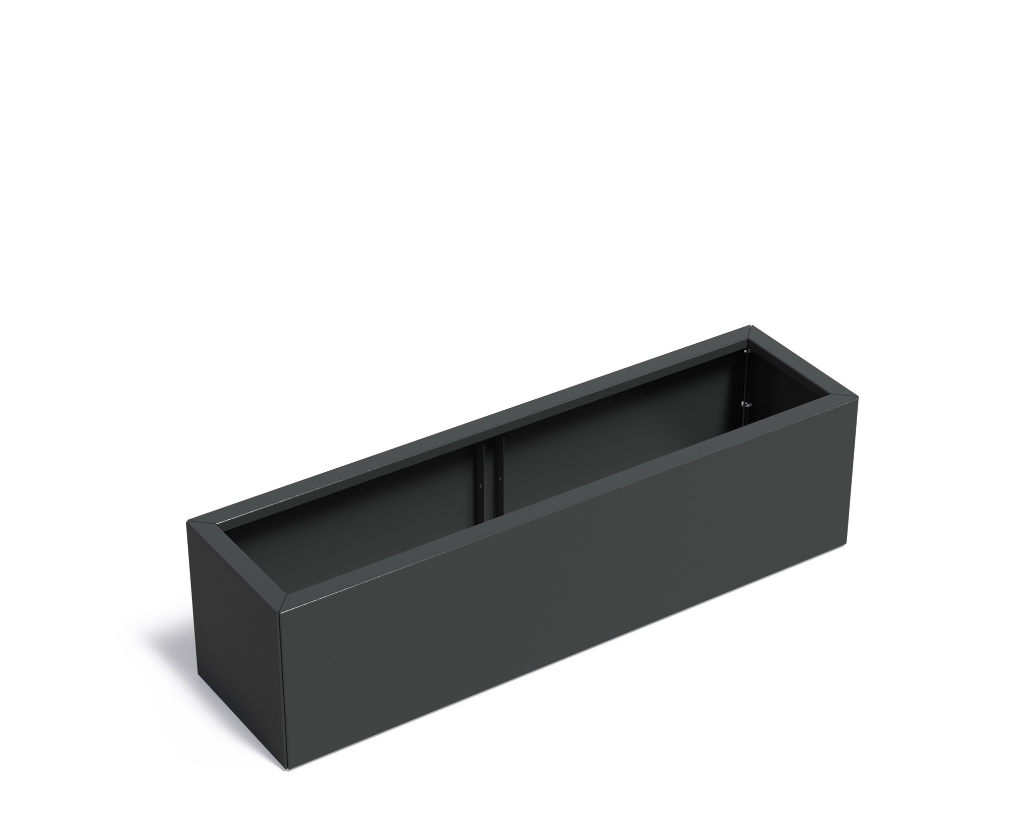 Verzinkt staal plantenbak CARREZ Connect 150x40x40cm. afbeelding