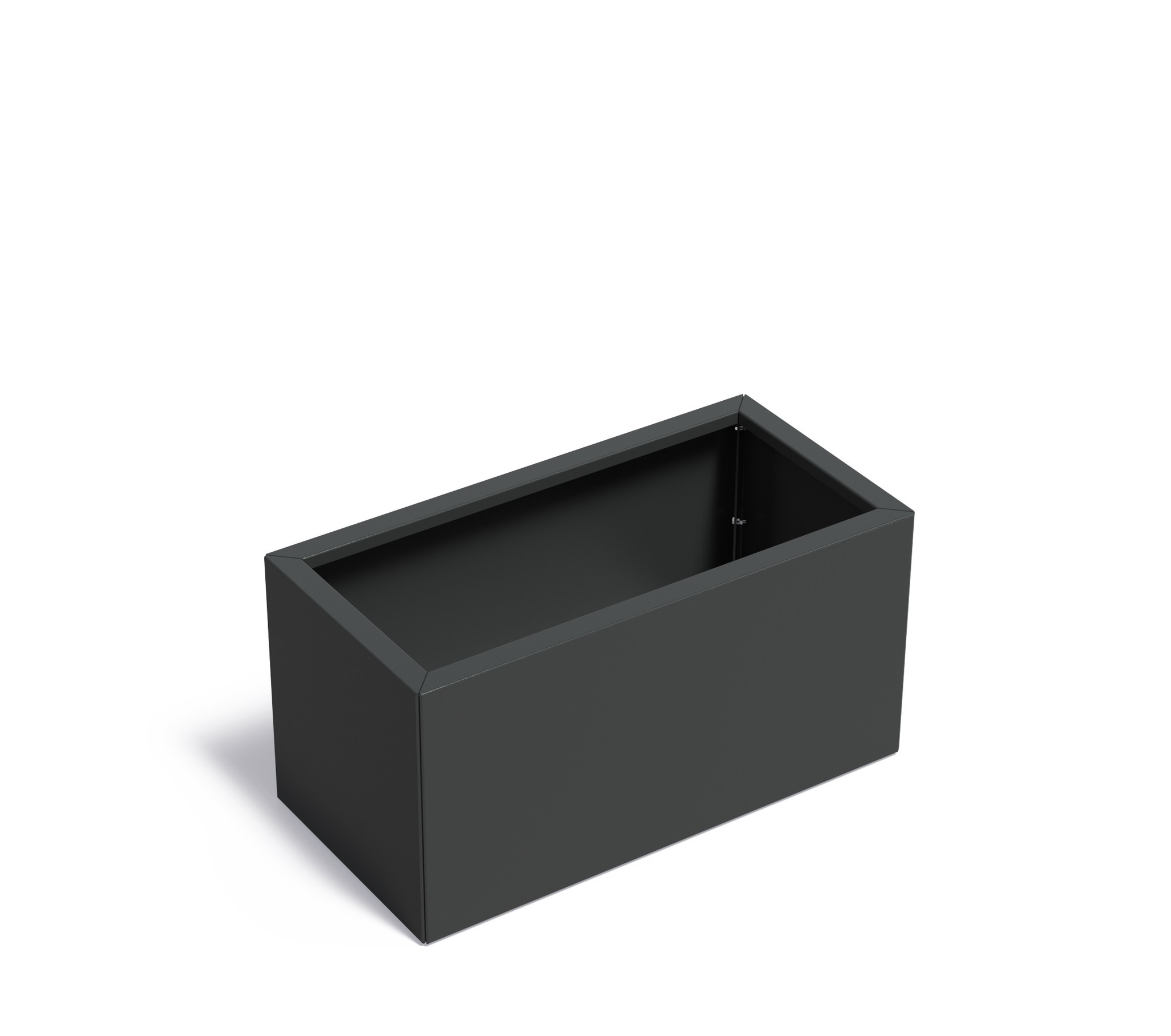 Verzinkt staal plantenbak CARREZ Connect 100x50x50cm. afbeelding