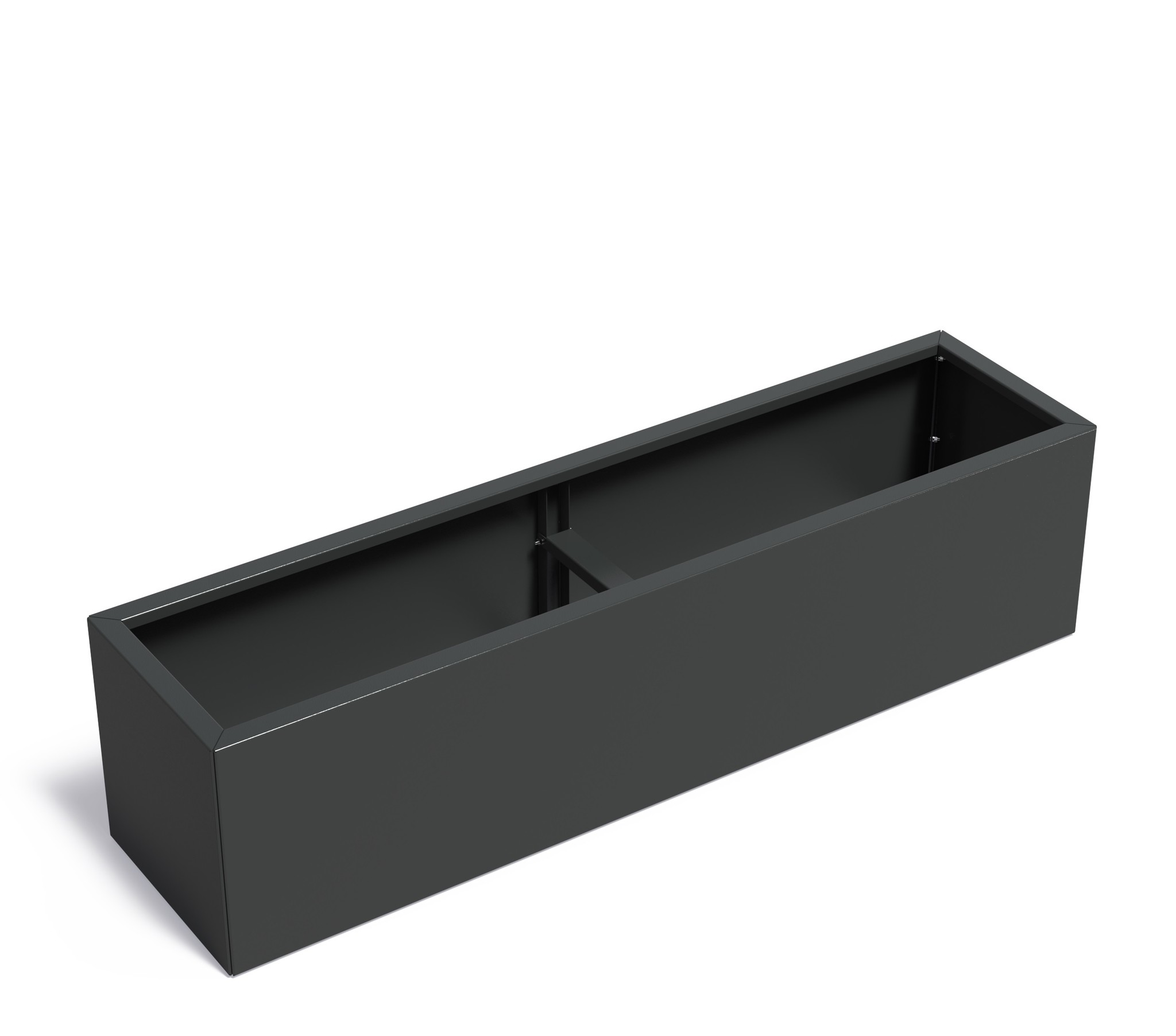 Verzinkt staal plantenbak CARREZ Connect 200x50x50cm. afbeelding