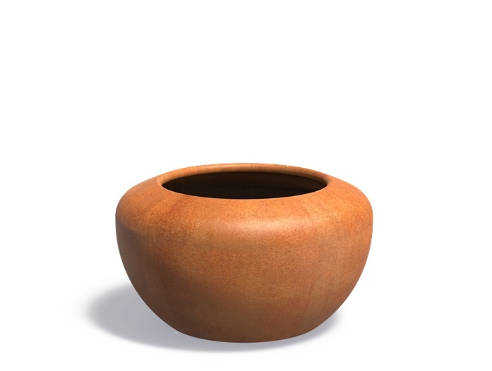 Cortenstaal plantenbak ONYX 78x43cm. afbeelding