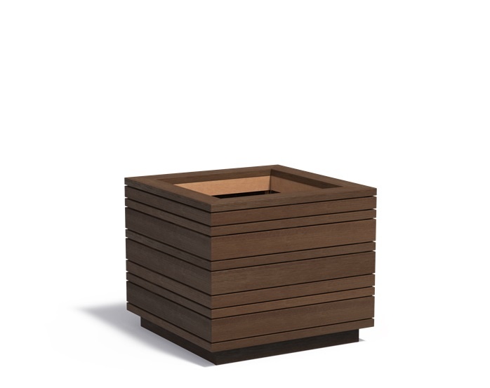 Bamboe plantenbak BANDU 100x100x85cm. afbeelding