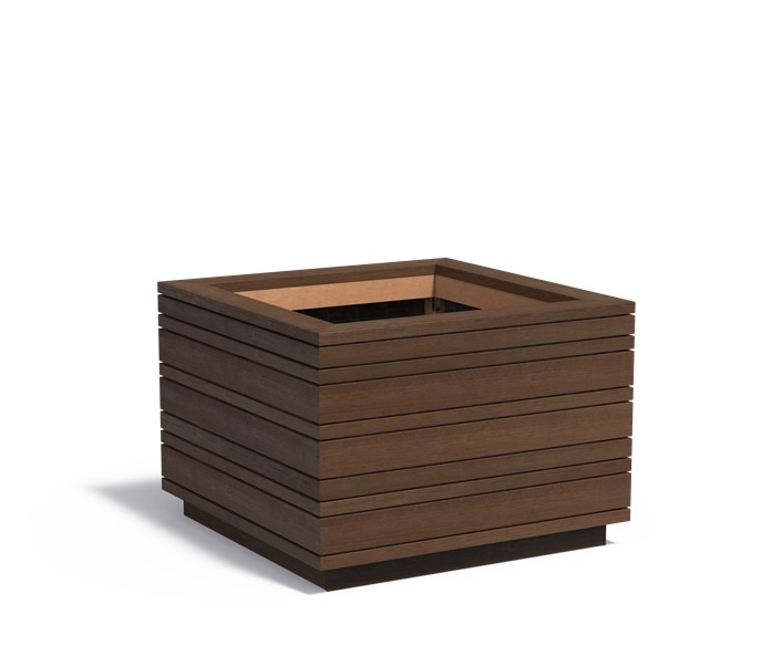 Bamboe plantenbak BANDU 120x120x85cm. afbeelding
