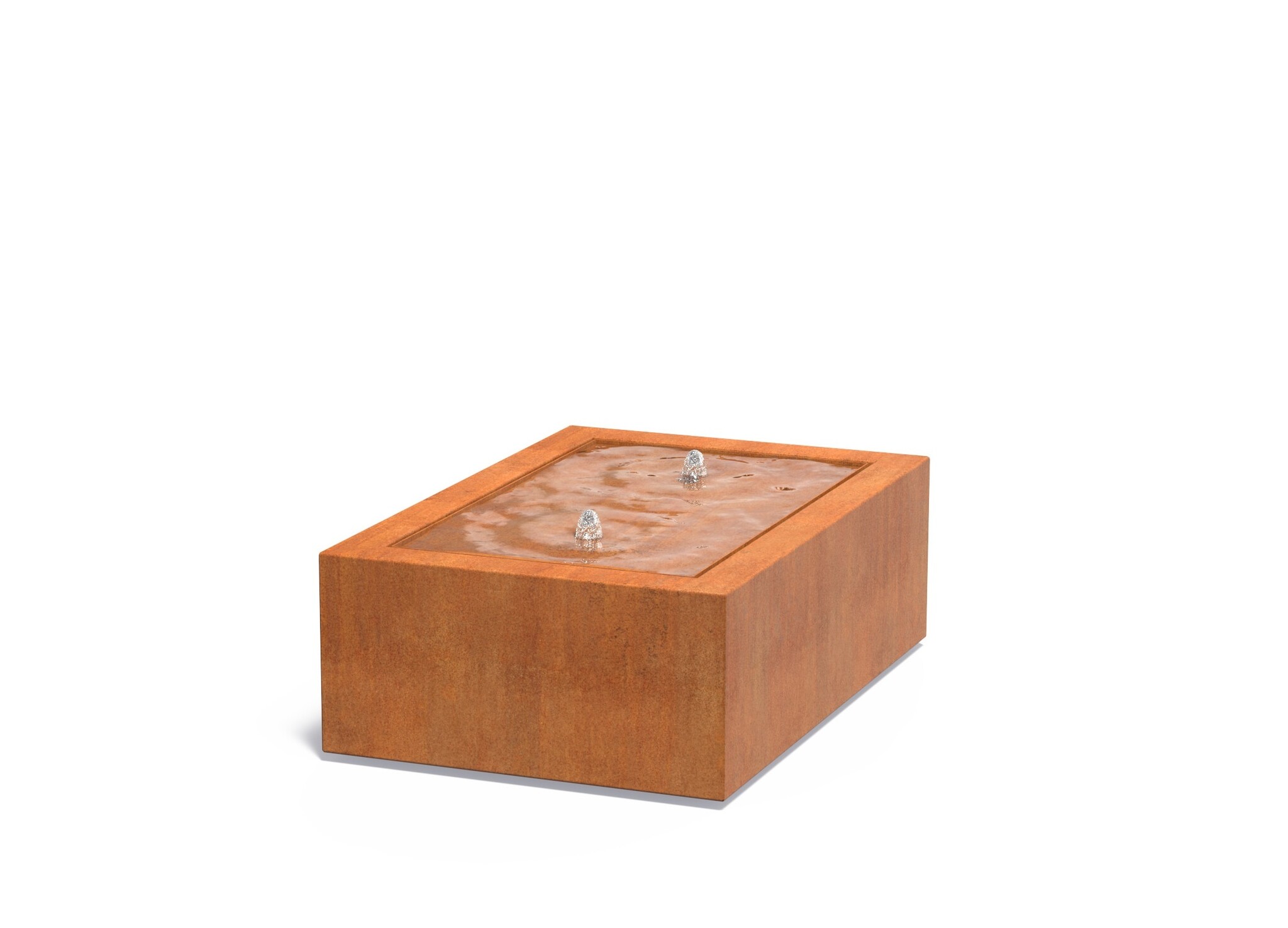 Watertafel cortenstaal 120x80x40cm. afbeelding