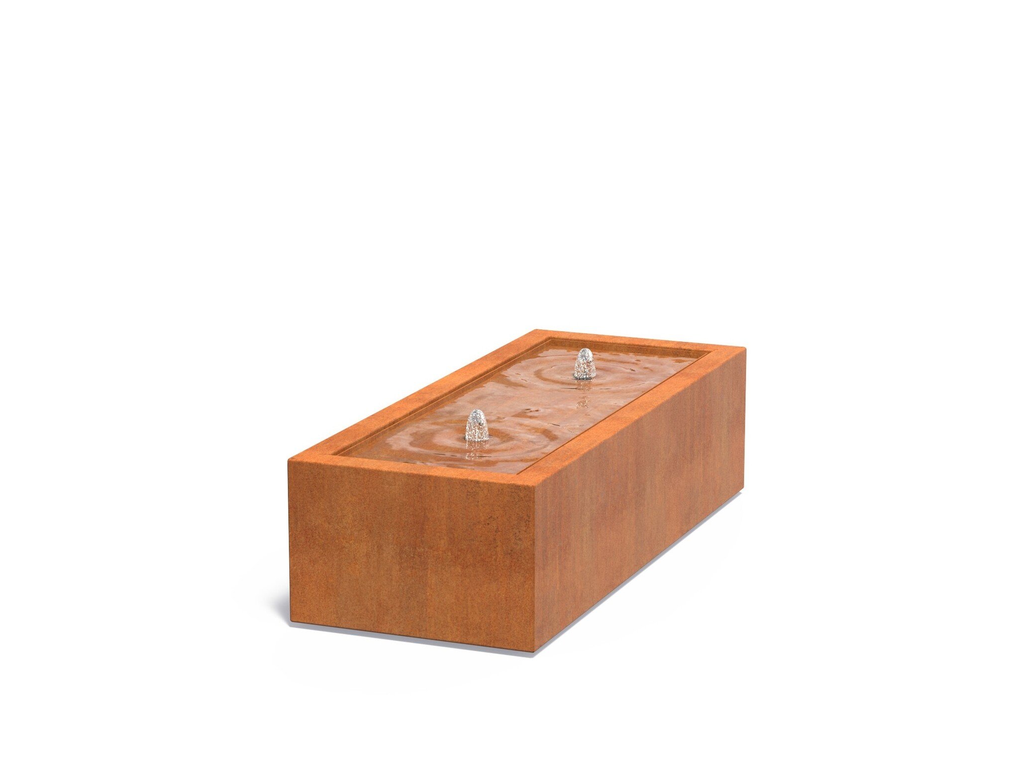 Watertafel cortenstaal 150x60x40cm. afbeelding